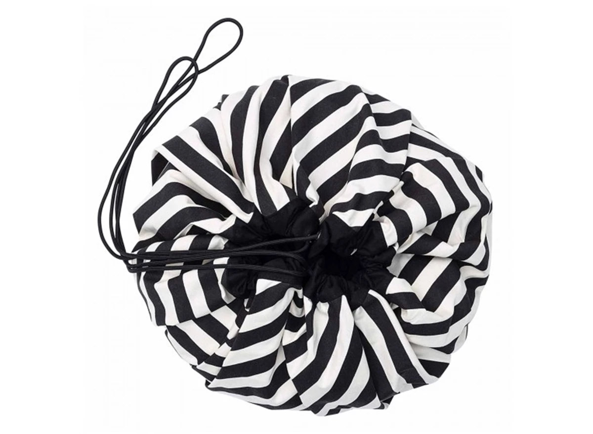 Stripes-Black-Speeltapijt-Opbergzak