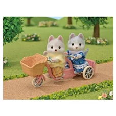 Tandem-fiets-set-Husky-zus-broer