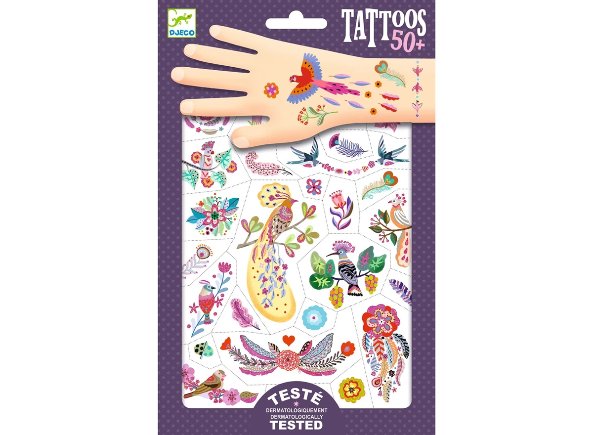Tatoeages-Kleurige-Pluimen