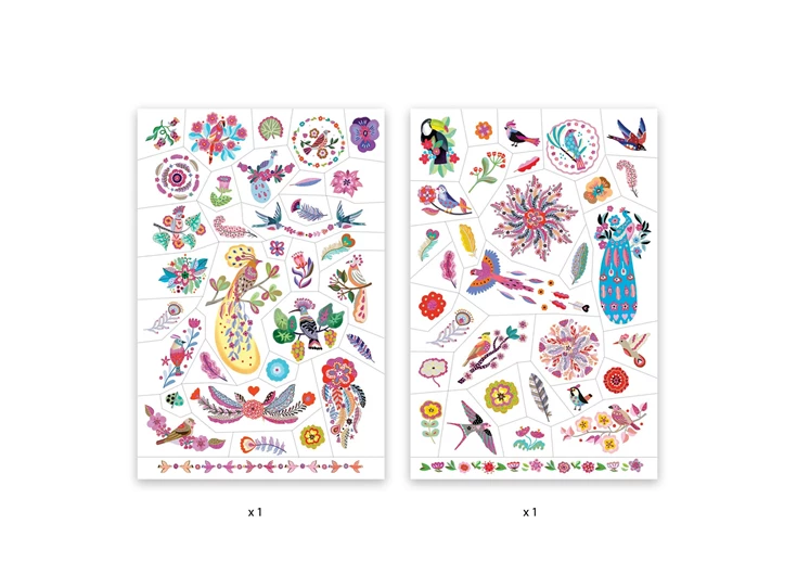 Tatoeages-Kleurige-Pluimen