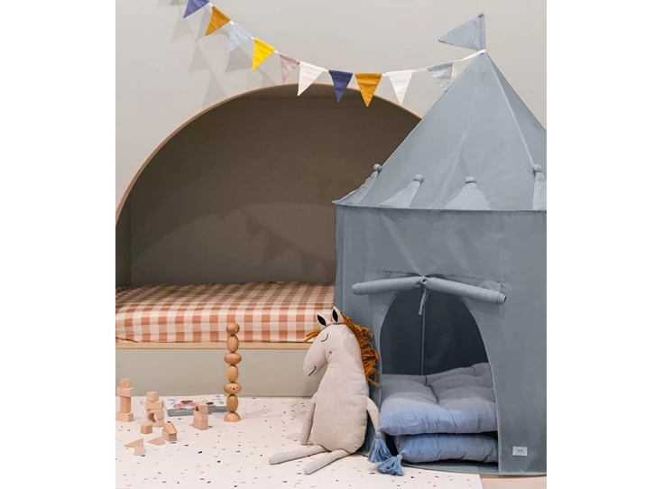 Tent-Blauw-Effen