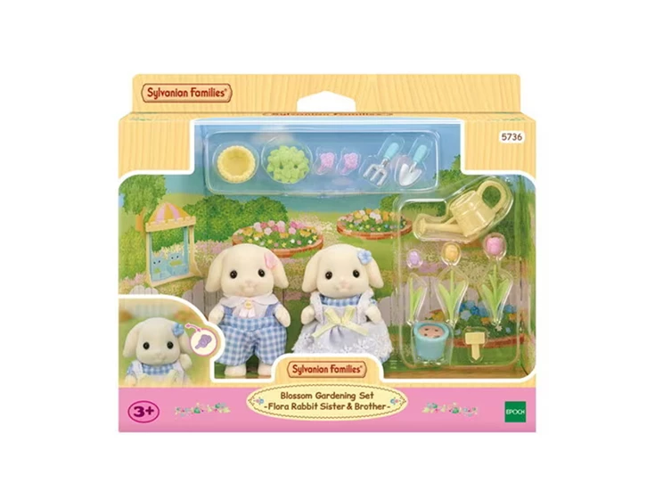 Tuinierenset-bloemen-hangoorkonijn-broer-zus