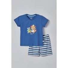Unisex-Pyjama-midden-blauw-1m