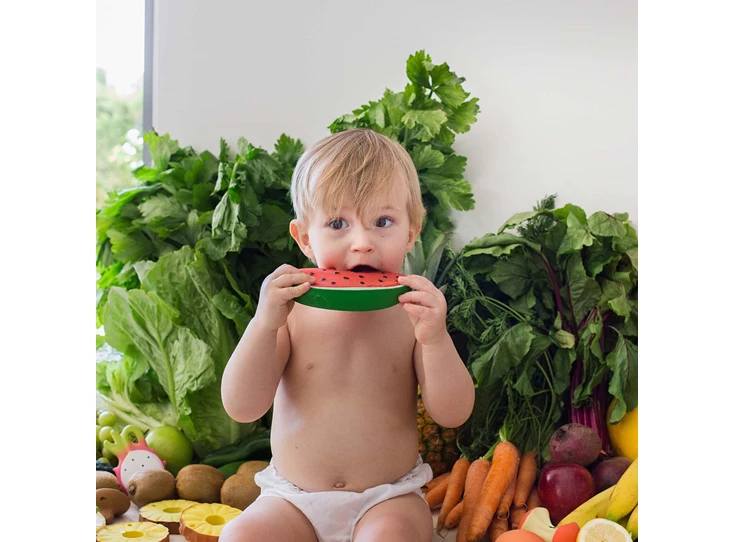 Wally-de-Watermeloen-Baby-Bijtring