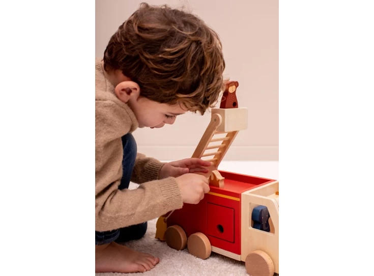 Wooden-fire-truck
