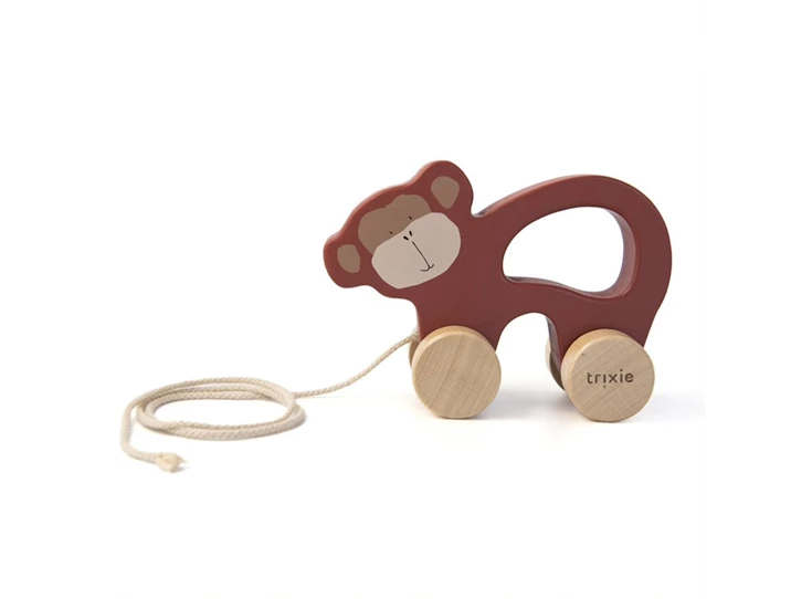 Wooden-pull-along-toy-Mr-Monkey