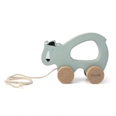 Wooden-pull-along-toy-Mr-Polar-Bear