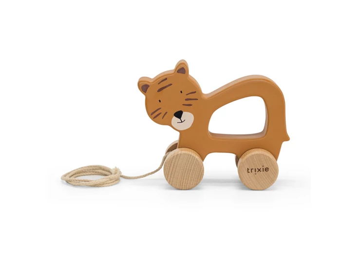 Wooden-pull-along-toy-Mr-Tiger