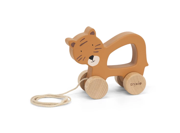 Wooden-pull-along-toy-Mr-Tiger