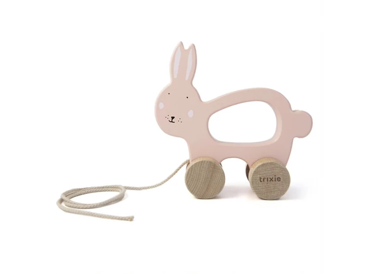 Wooden-pull-along-toy-Mrs-Rabbit
