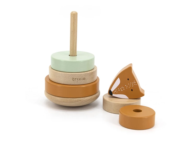 Wooden-stacking-toy-Mr-Fox