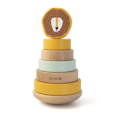 Wooden-stacking-toy-Mr-Lion