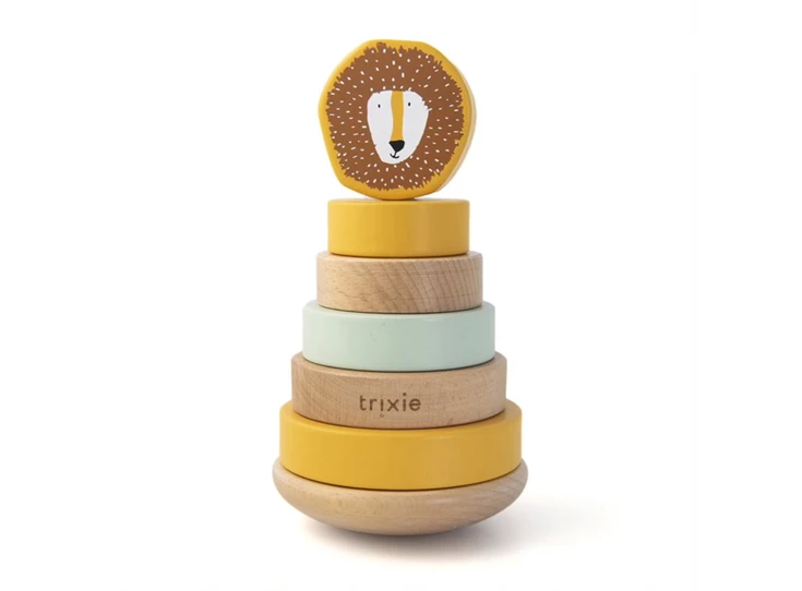 Wooden-stacking-toy-Mr-Lion