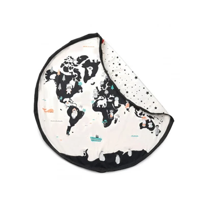 Worldmap-Stars-Speeltapijt-Opbergzak