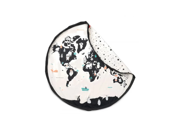 Worldmap-Stars-Speeltapijt-Opbergzak