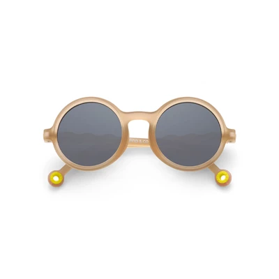 Zonnebril-5-12j-Classic-Olivio-Round-Polarized-Sand-Beige