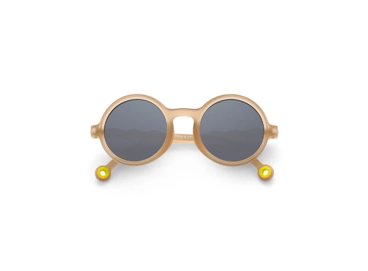 Zonnebril-5-12j-Classic-Olivio-Round-Polarized-Sand-Beige