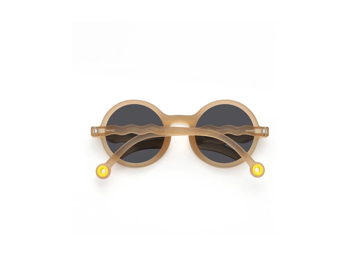 Zonnebril-5-12j-Classic-Olivio-Round-Polarized-Sand-Beige