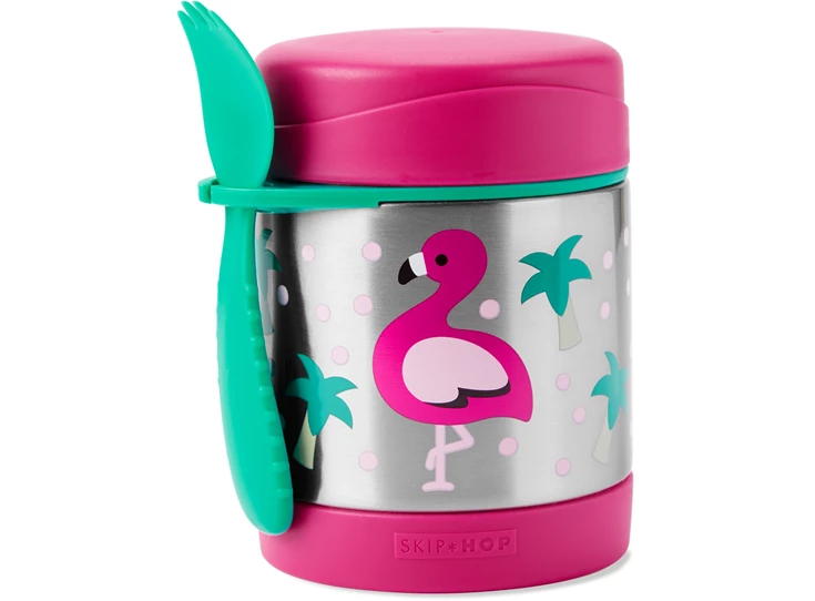 Zoo-insulated-food-jar-Flamingo