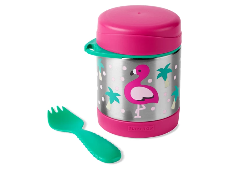 Zoo-insulated-food-jar-Flamingo